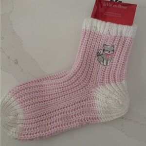 La Vie En Rose slipper socks brand new